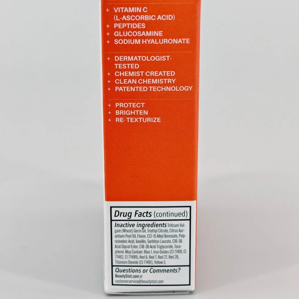 BeautyStat C Lip Serum SPF 30 Baby Pink Vitamin C Peptides 2-Pack 0.35oz Each
